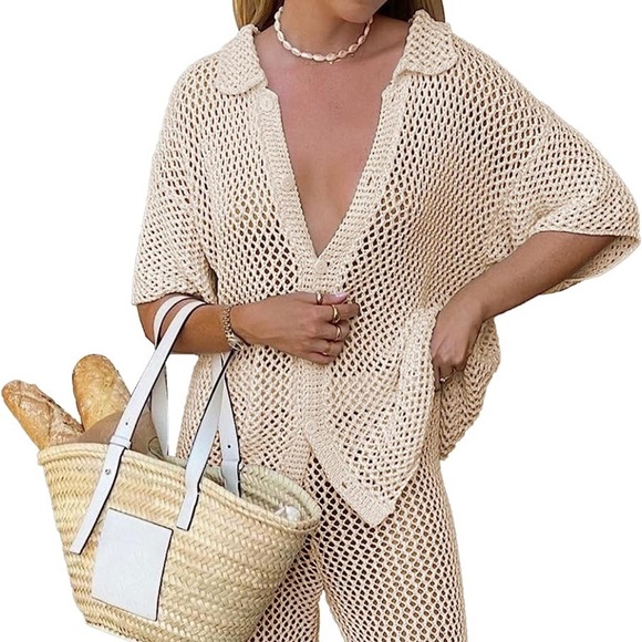 Amazon Other - Amazon Crochet Coverup Set XL
